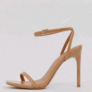 High heeled ankle strap sandals
